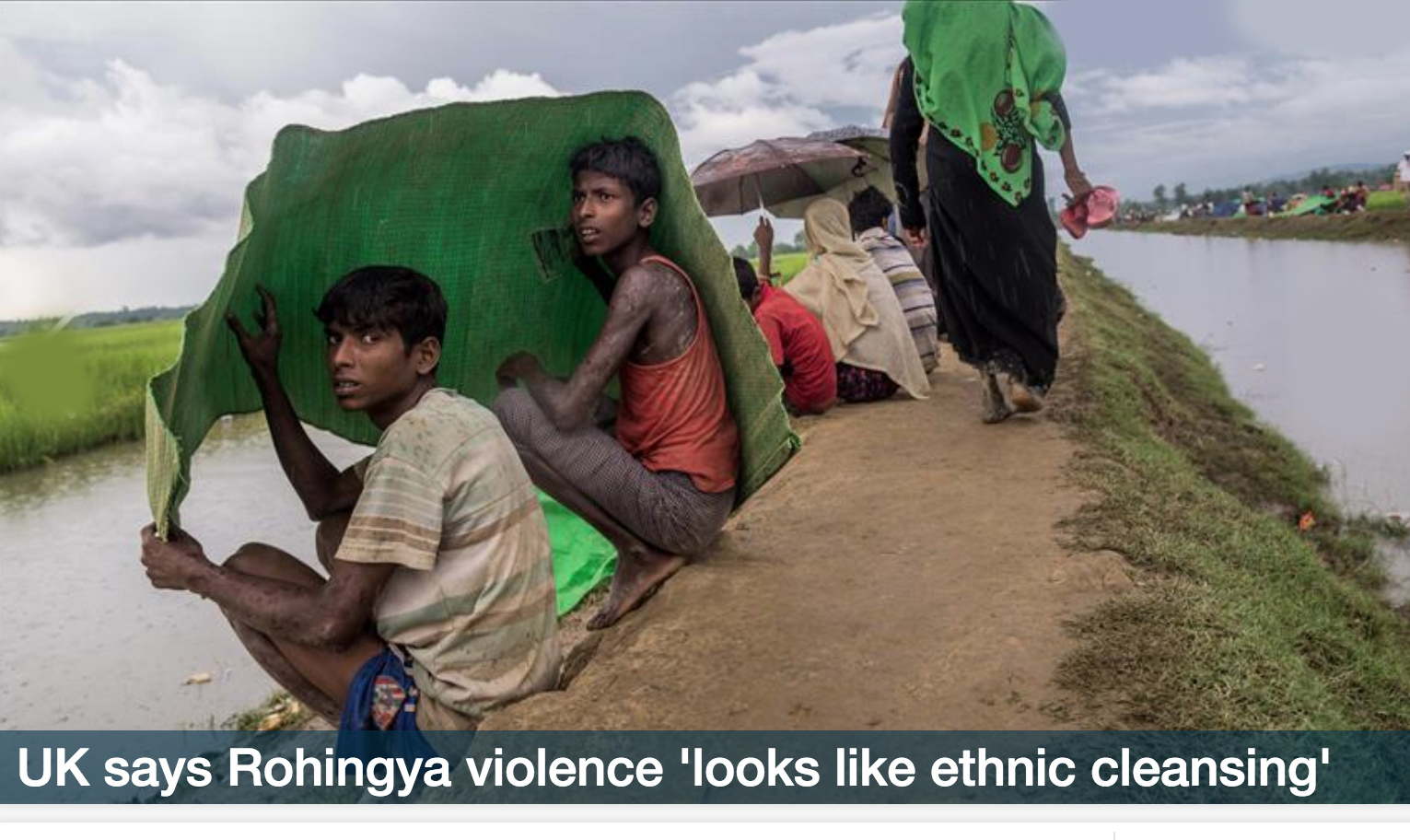 UK says Rohingya violence 'looks like ethnic cleansing'