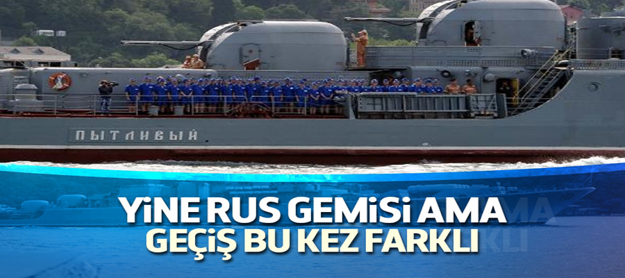 Rusya donanmasındaki askerler Boğaz'ı izledi