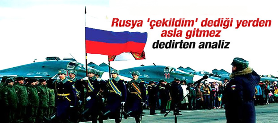 Rusya Suriye'den 'çekilmeden' çekildi
