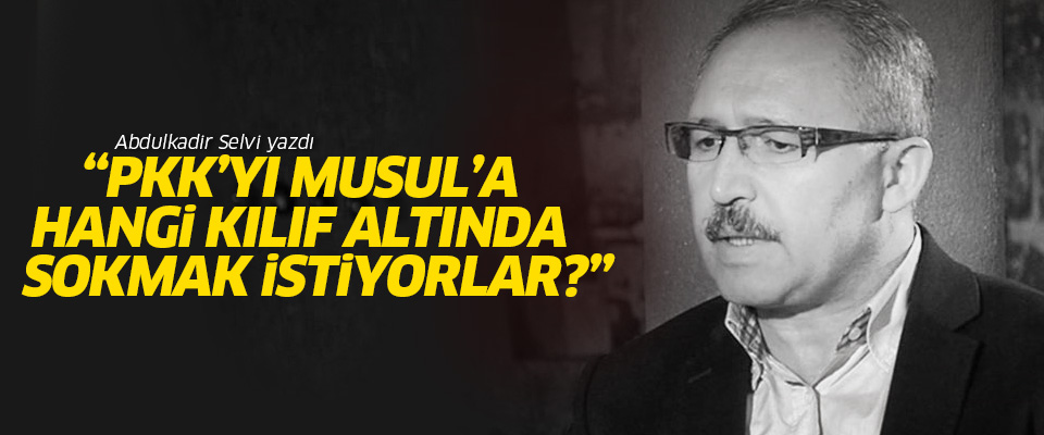 Selvi: PKK'yı Musul'a hangi kılıf altında sokmak istiyorlar?