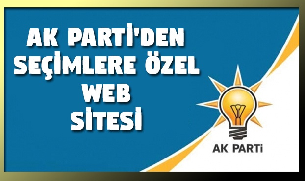 AK Parti'den seçime özel internet sitesi