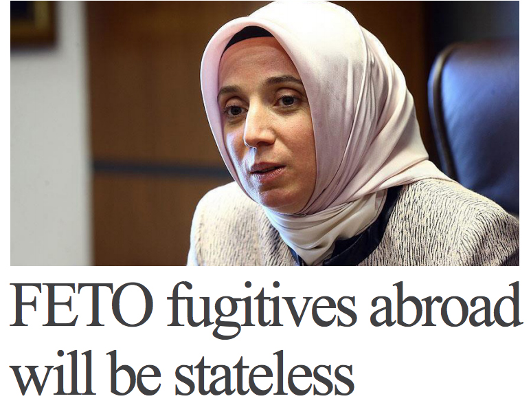 FETO fugitives abroad will be stateless: Turkish deputy