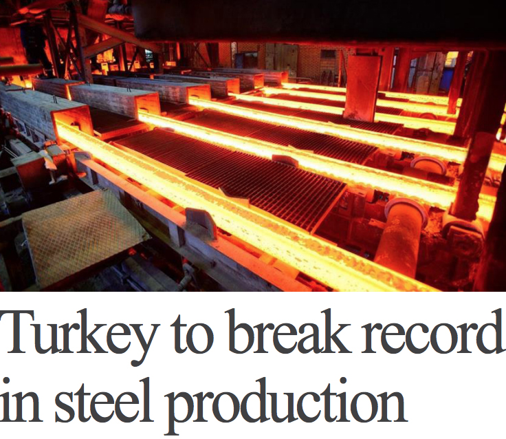 Turkey to break record in steel production