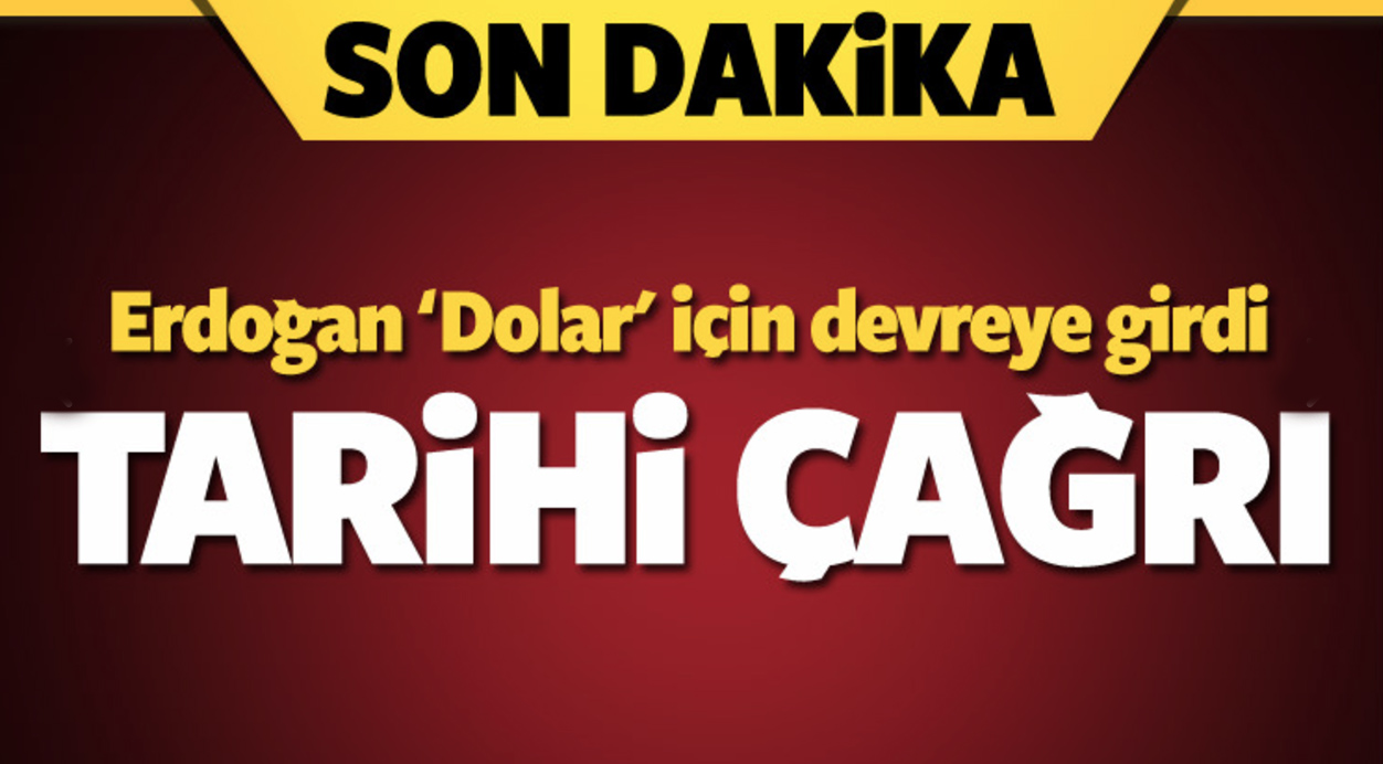 Erdoğan: "Döviz baskısından piyasaları kurtaralım"
