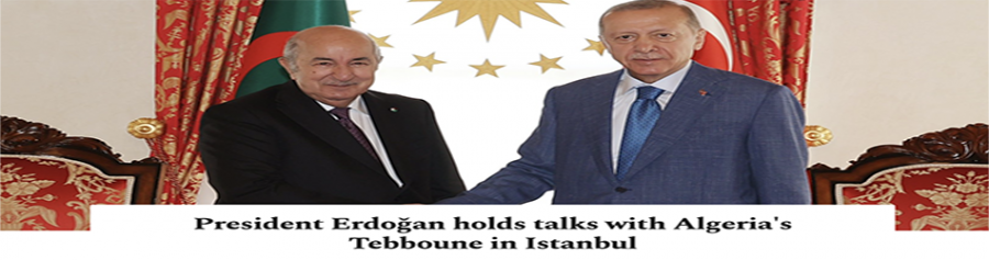 President Erdoğan holds talks with Algeria's Tebboune in Istanbul
