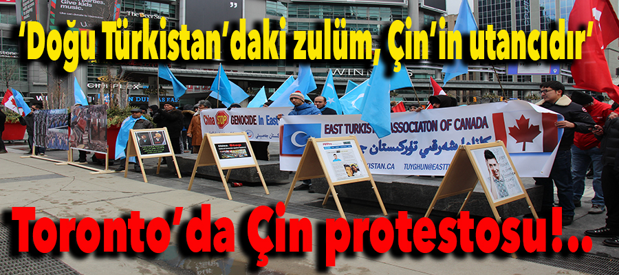 Doğu Türkistan’daki Çin zulmü Kanada’da protesto edildi