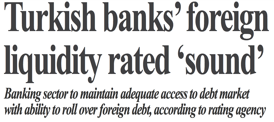 Fitch: Turkish banks' foreign currency liquidity sound