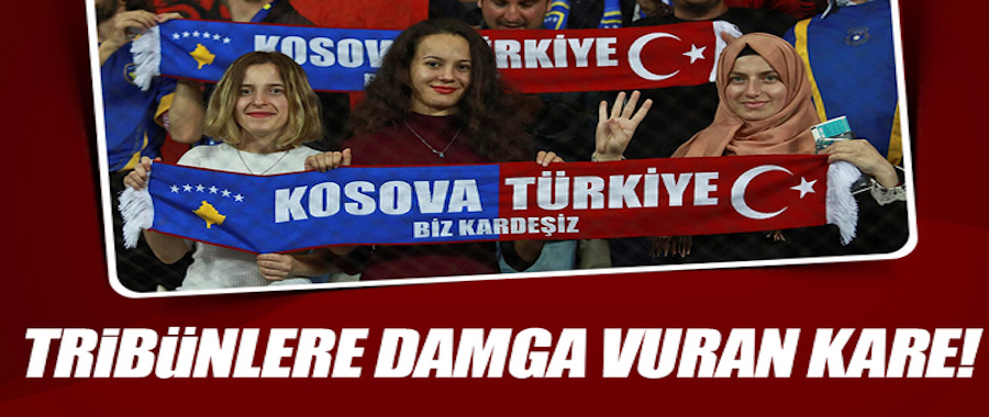 Türkiye-Kosova maçına 'kardeşlik' damgasını vurdu