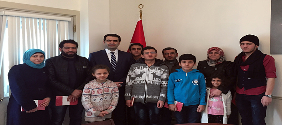 Türkmen ailelerden teşekkür ziyareti