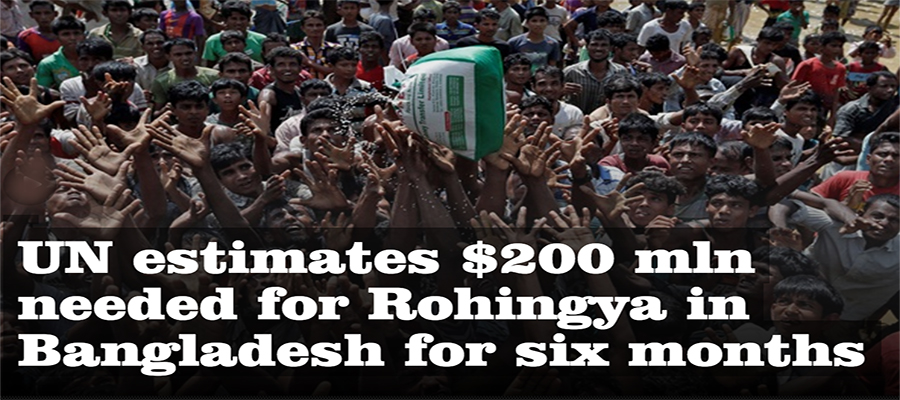 UN estimates $200M needed for Rohingya in Bangladesh for 6 months