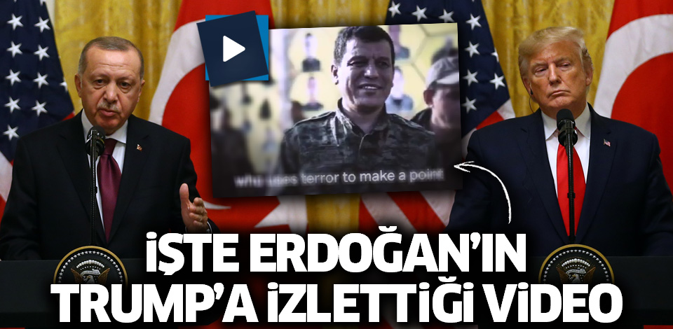 İşte Erdoğan’ın Trump’a izlettiği terörist Mazlum Kobani'nin videosu!..