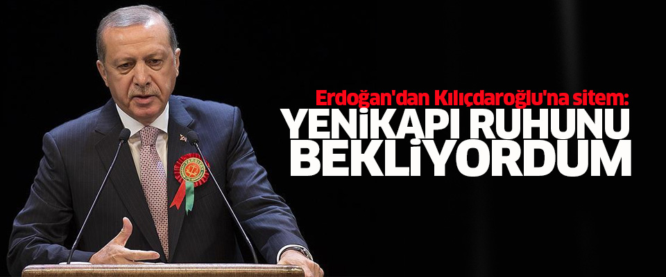 Erdoğan: Yenikapı ruhunu koruyalım