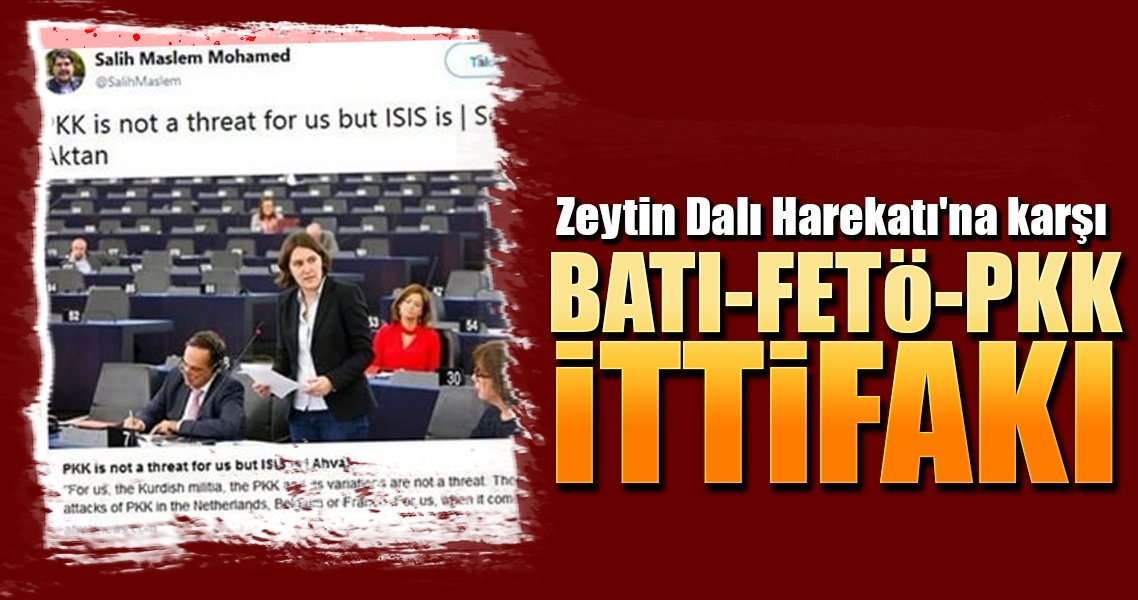 Zeytin Dalı'na karşı BATI-FETÖ-PKK ittifakı