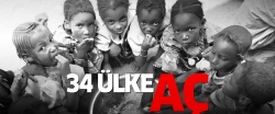 34 ülke açlıkla mücadele ediyor