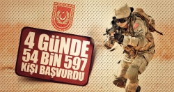 4 günde 54 bin 957 kişi başvurdu!