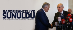 Anayasa teklifi raporu Bahçeli'ye sunuldu