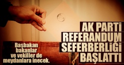 AK Parti referandum seferberliği başlattı..