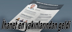 İhanet en yakınlarından geldi