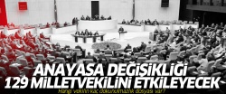 Dokunulmazlık oylaması 129 milletvekilini etkileyecek