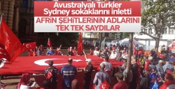 Avustralyalı Türkler Mehmetçik için yürüdü