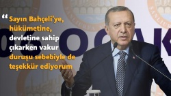 Cumhurbaşkanı: "Sayın Bahçeli'ye vakur duruşu sebebiyle teşekkür ediyorum"