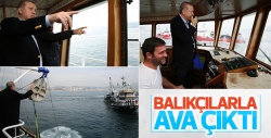 Cumhurbaşkanı Erdoğan balıkçılarla ava çıktı