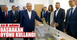 Başbakan Binali Yıldırım oyunu kullandı