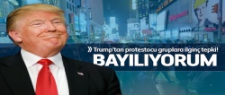 Trump: Protestocuların ülkeye tutkusuna bayılıyorum