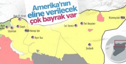 Terör kamplarını Amerika bayrakları süslüyor
