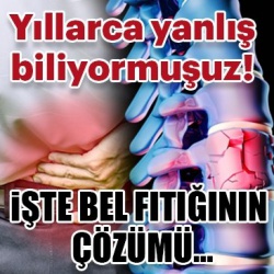 İşte bel fıtığının çözümü...