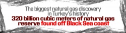 Erdoğan announces Turkey finds 320 billion cubic meters of gas reserve