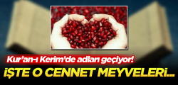 İşte Kur'an-ı Kerim'de adları geçen cennet meyveleri