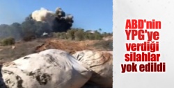 Afrin'de YPG cephaneliği patlatıldı