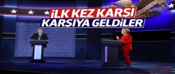 Trump ve Clinton ilk kez karşı karşıya geldi