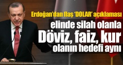 Cumhurbaşkanı Erdoğan: Elinde silah olan ile döviz, faiz olanın hedefi aynı