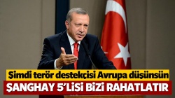 Cumhurbaşkanı Erdoğan'dan Avrupa Birliği'ne Şangay resti