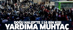 Doğu Halep'te 116 bin kişi yardıma muhtaç!..