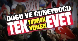 Doğu ve Güneydoğu tek yumruk tek yürek: EVET