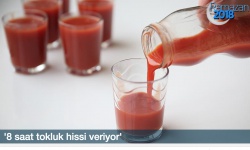 Domates suyu 8 saat tok tutuyor