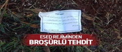 Esed rejiminden broşürlü tehdit!..