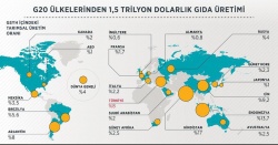 G20 ülkelerinden 1,5 trilyon dolarlık gıda üretimi