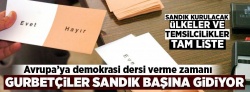 Gurbetçiler sandık başına gidiyor