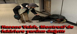 Hasene Vakfı Montreal'deki fakirlere yardım dağıttı