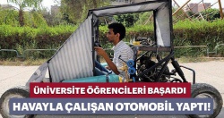 Hava ile çalışan otomobil geliştirdiler