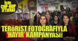 Terörist fotoğraflarıyla 'hayır' kampanyası..