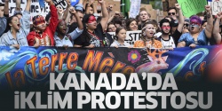 Kanada’da iklim değişikliği protestosu