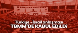 Türkiye-İsrail anlaşması TBMM'de kabul edildi