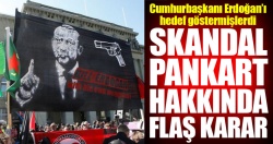 İsviçre'den Erdoğan'ı hedef gösteren skandal pankarta soruşturma!