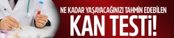 Ne kadar yaşayacağınızı tahmin edebilen kan testi!