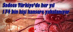 Yılda 174 bin kişi kansere yakalanıyor